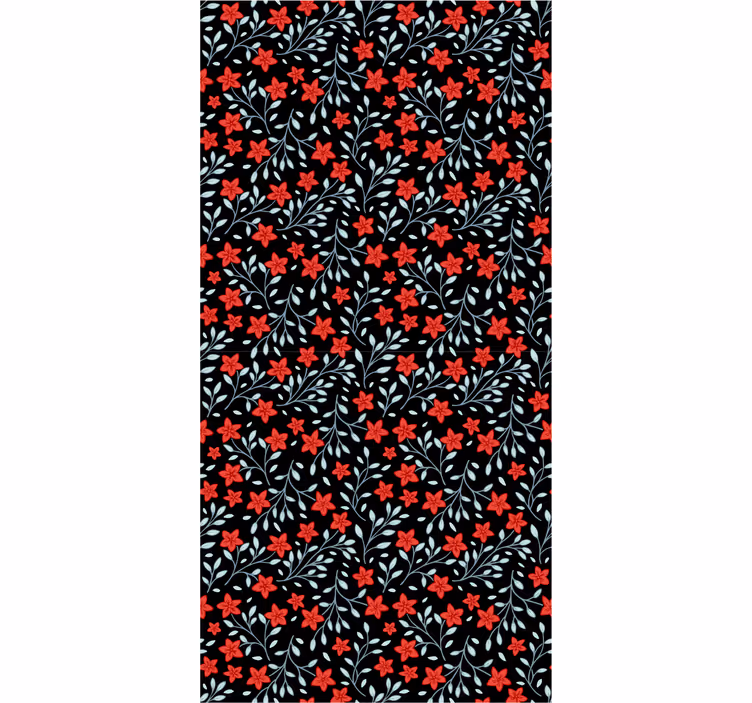 papel de parede floral tapeçaria floral - TenStickers