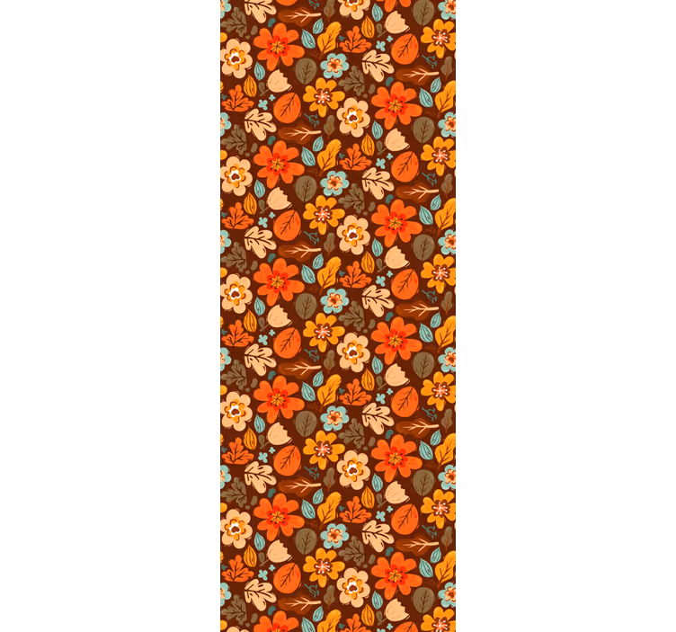 papel de parede flores motivos florais outonais - TenStickers
