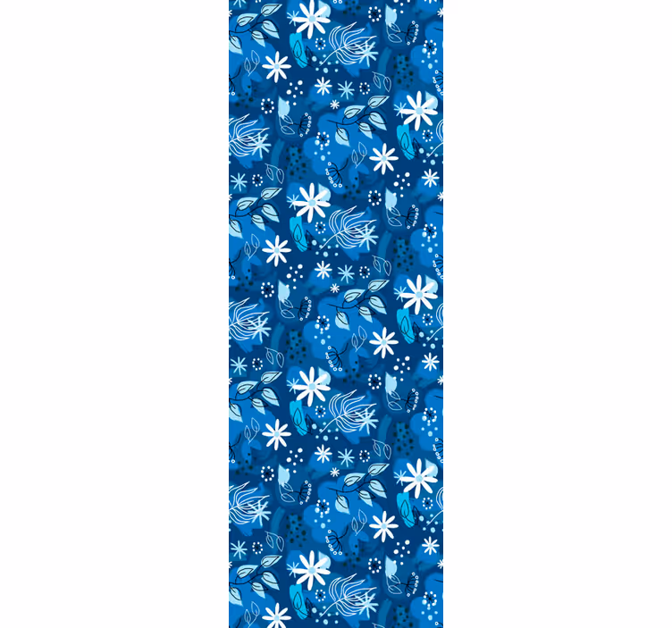 papel de parede artístico motivo floral da fauna - TenStickers