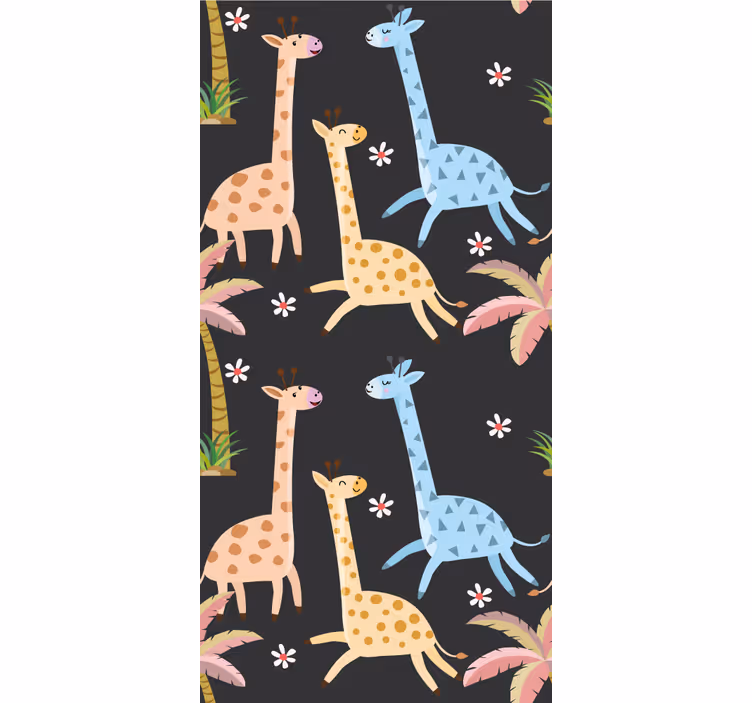 papel de parede animais cena animal de safári - TenStickers