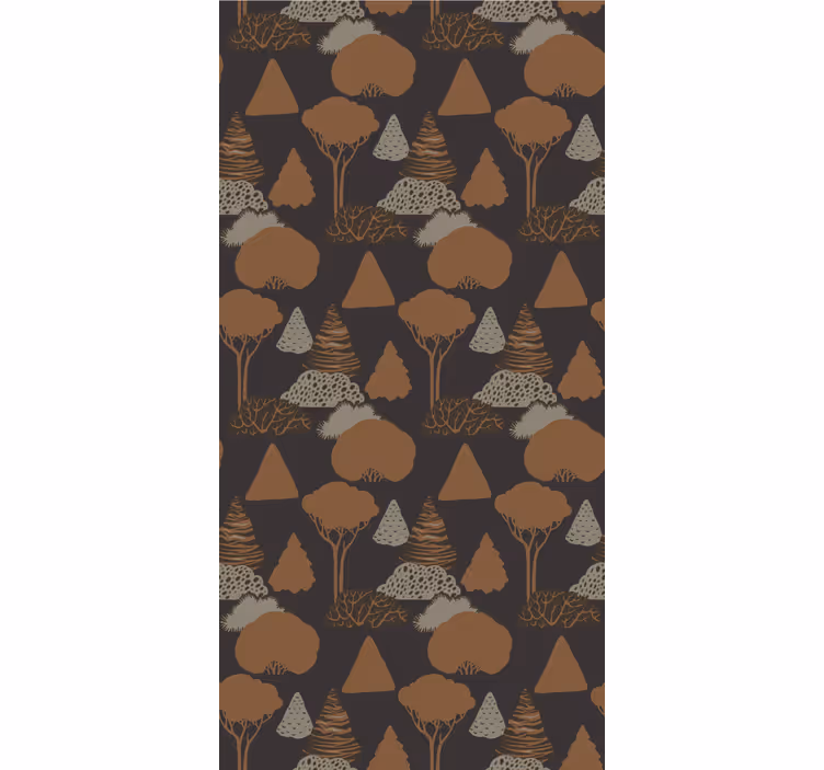 Papel de parede natureza silhueta da floresta - TenStickers