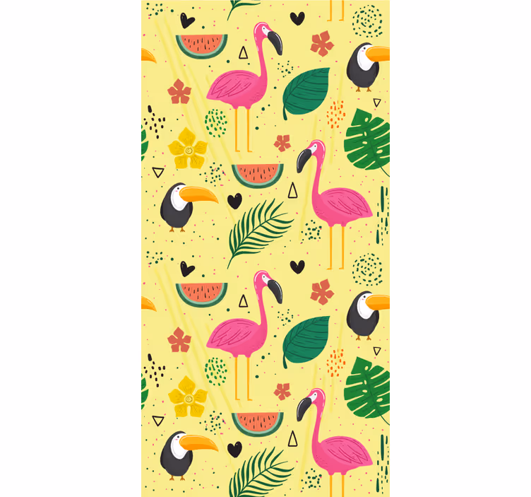 Papel de parede pássaros motivos de pássaros tropicais - TenStickers