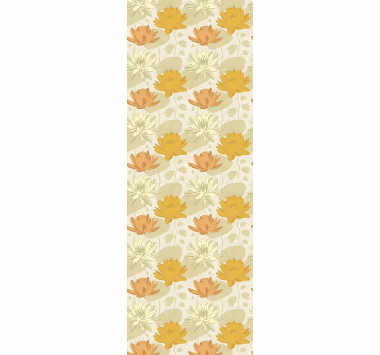papel de parede flores padrão de arranjo floral - TenStickers
