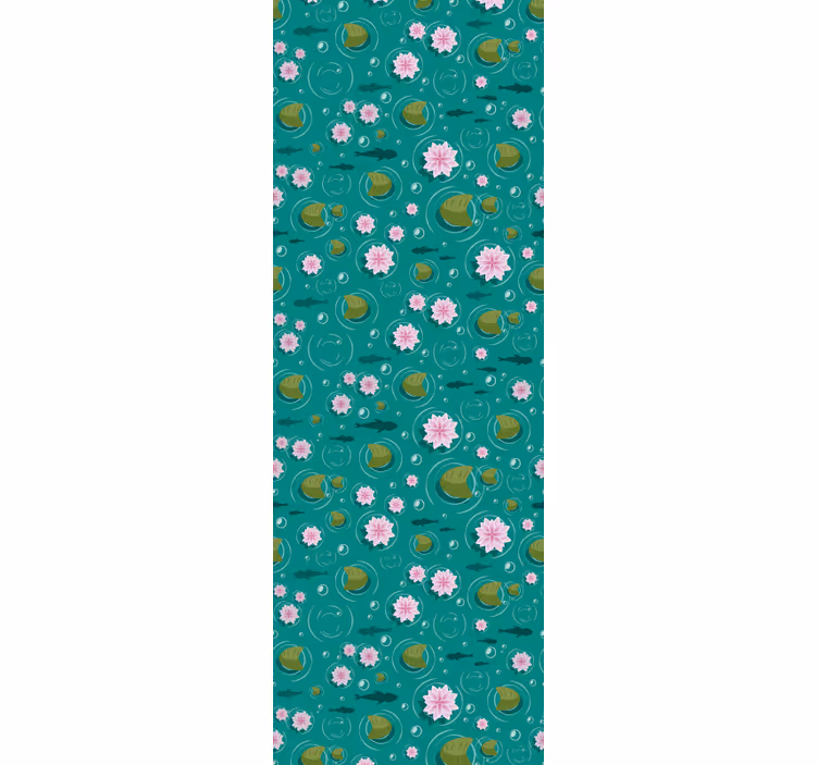 Papel de parede natureza flores aquáticas - TenStickers