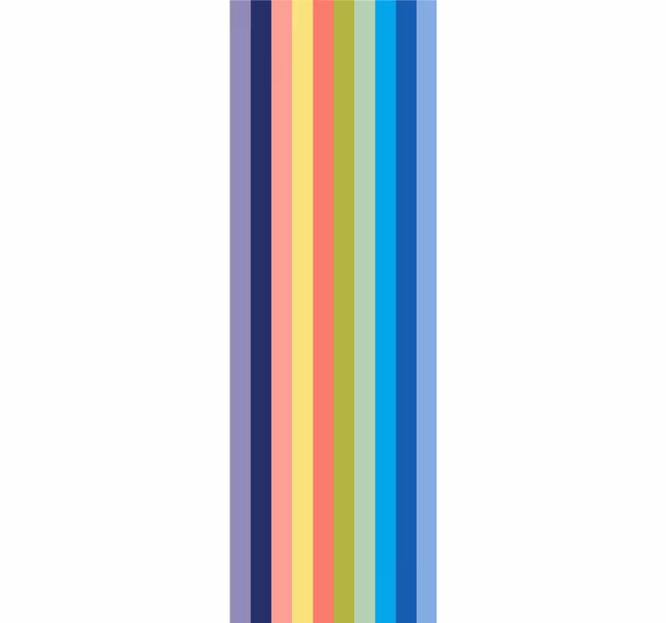 papel de parede vertical riscas verticais com muitas cores - TenStickers