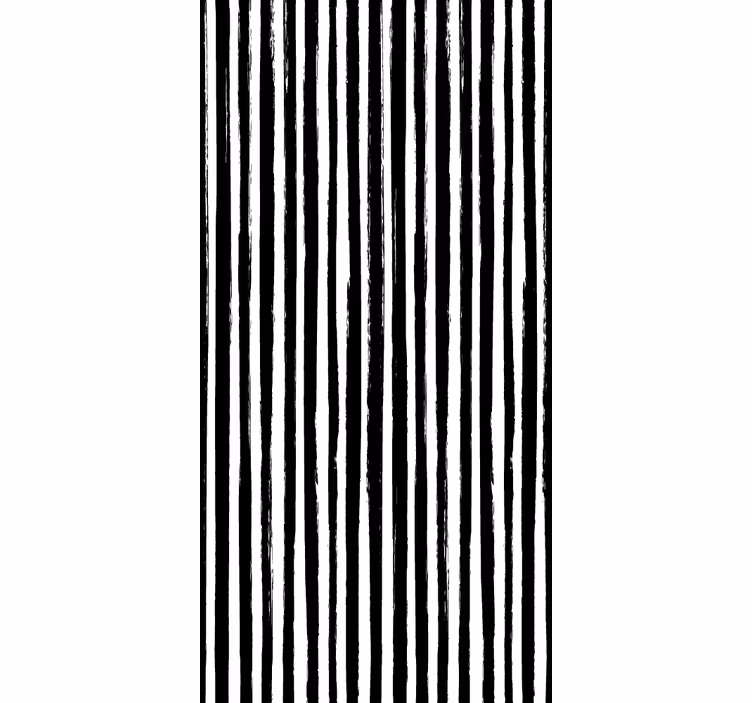 papel de parede vertical riscas pretas grunge - TenStickers