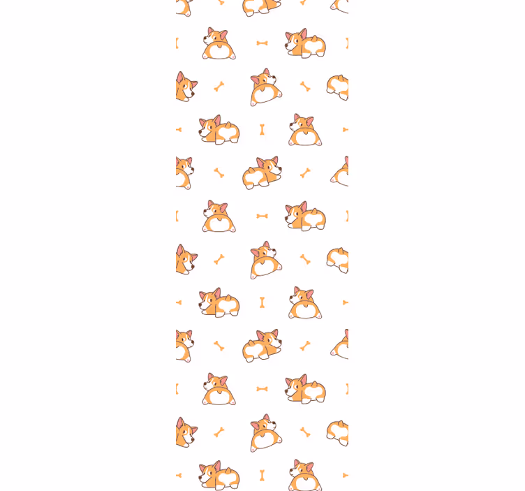 Papel de parede cães corgis brincalhões - TenStickers