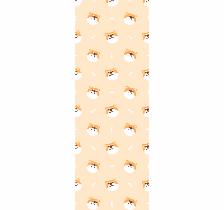 Papel de parede gatos padrão divertido felino - TenStickers