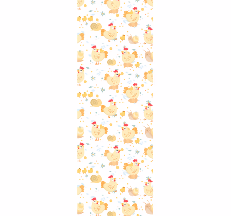papel de parede animais galinhas encantadoras - TenStickers