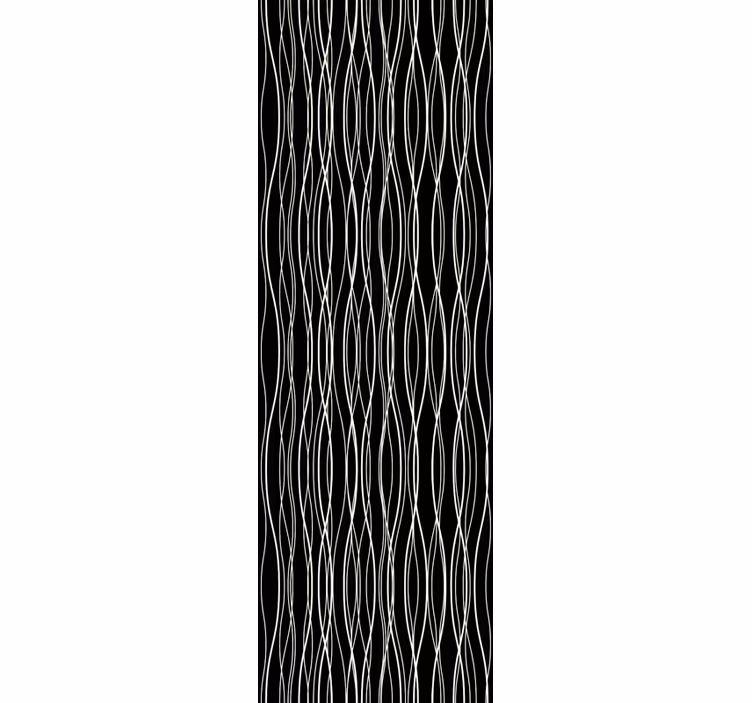 papel de parede vertical linhas curvilíneas - TenStickers