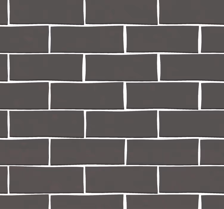 papel de parede tijolo Tijolo preto - TenStickers