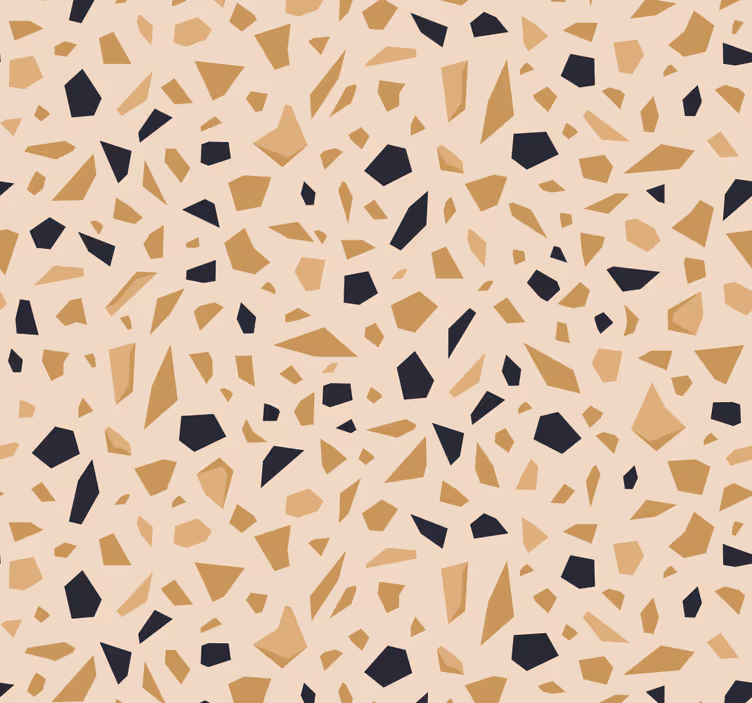 papel de parede pedra Terrazo bege - TenStickers
