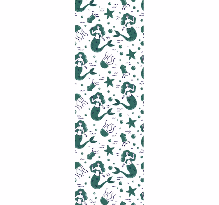 Papel de parede natureza sereias subaquáticas - TenStickers