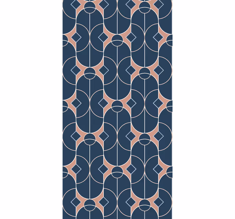 Papel de parede formas geométricas padrão cadeia - TenStickers