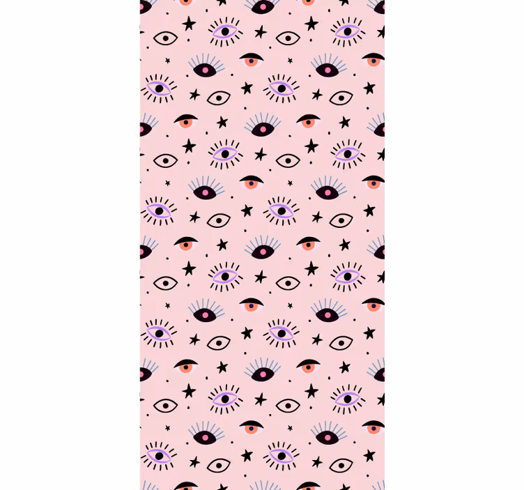 papel de parede artístico motivos de olhos ecléticos - TenStickers