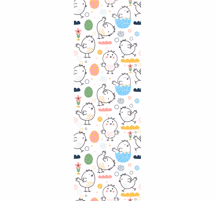 papel de parede infantil delícia de padrão de garota - TenStickers