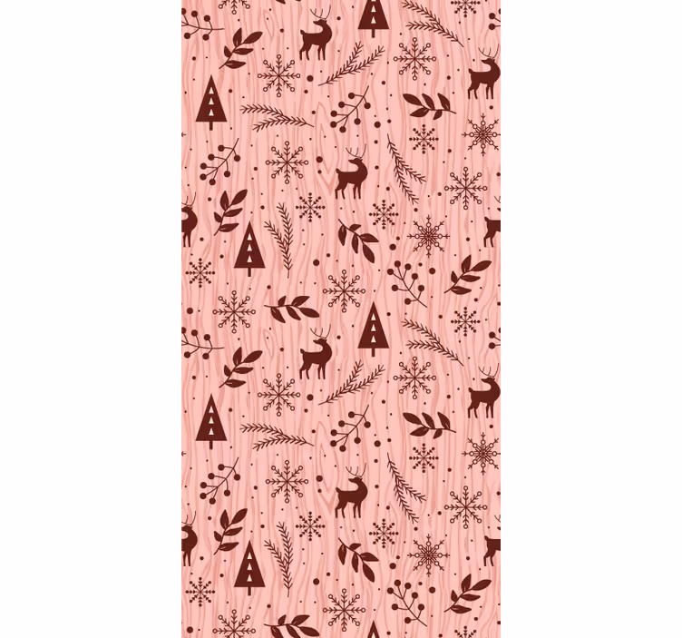 papel de parede animais cena da floresta de renas - TenStickers