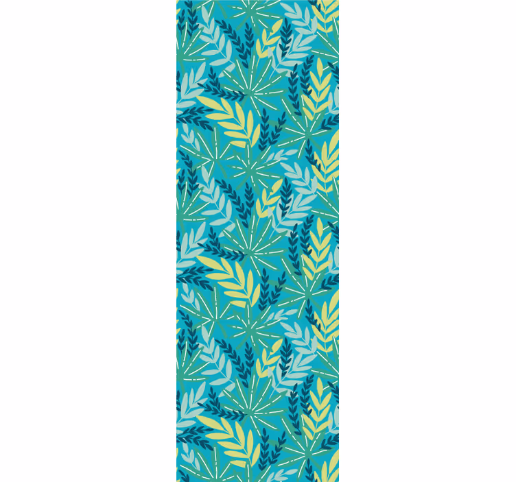 Papel de parede natureza padrão tropical verde - TenStickers