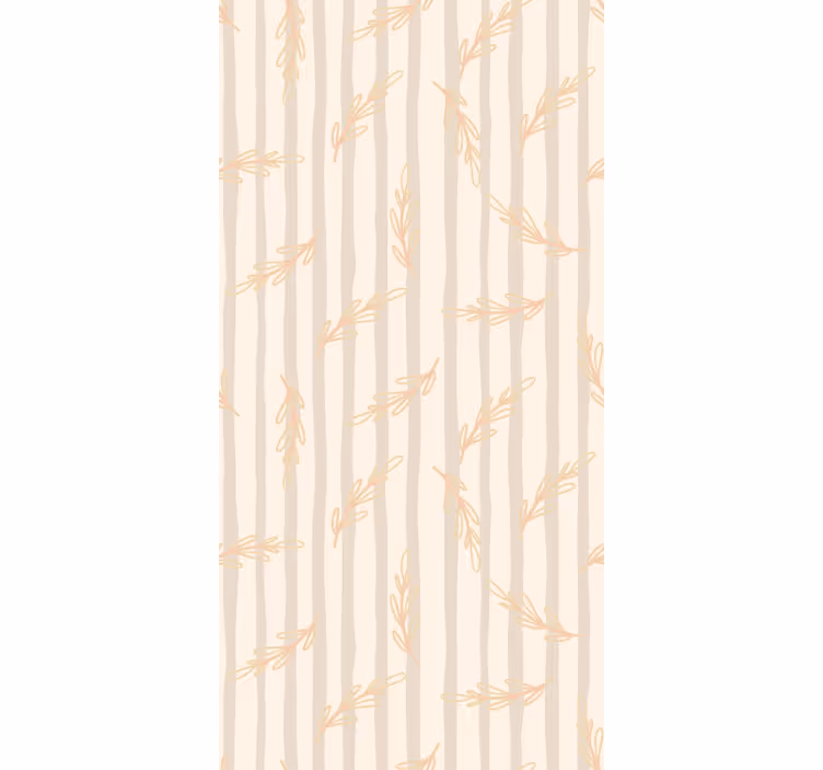 Papel de parede folhas silhuetas de bambu - TenStickers