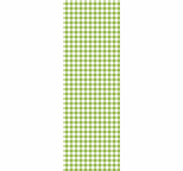 papel de parede para sala de jantar padrão xadrez xadrez - TenStickers