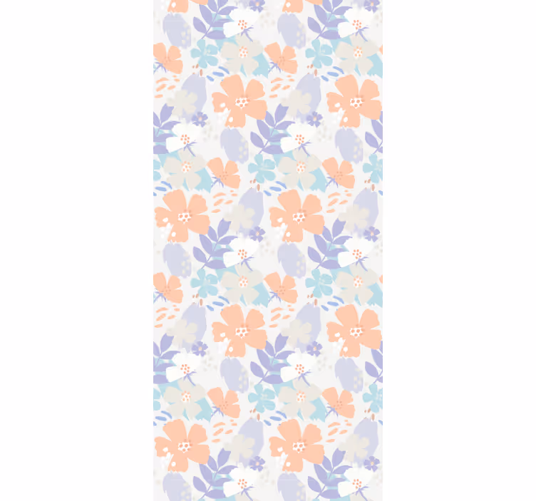 papel de parede flores estampa de pétalas florais - TenStickers