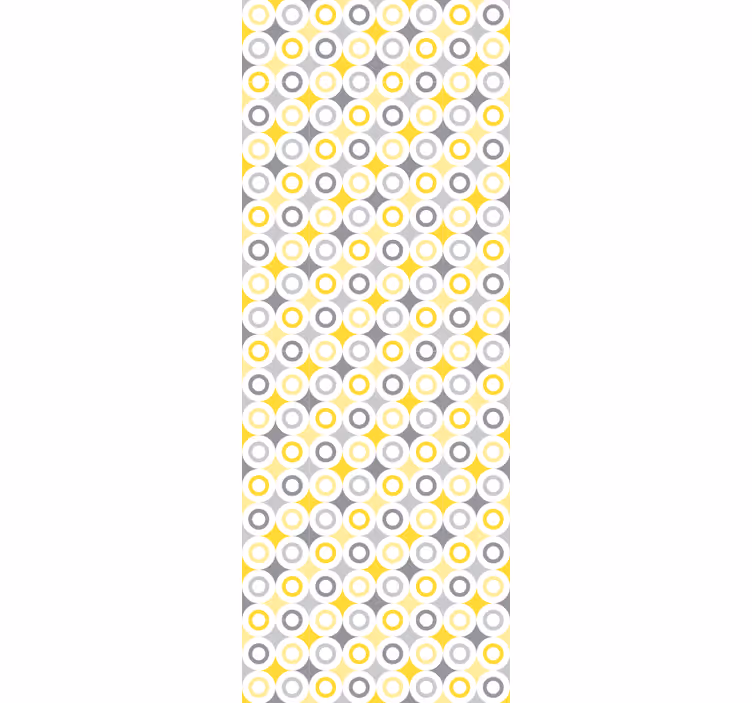 Papel de parede círculos e bolinhas padrão circular - TenStickers