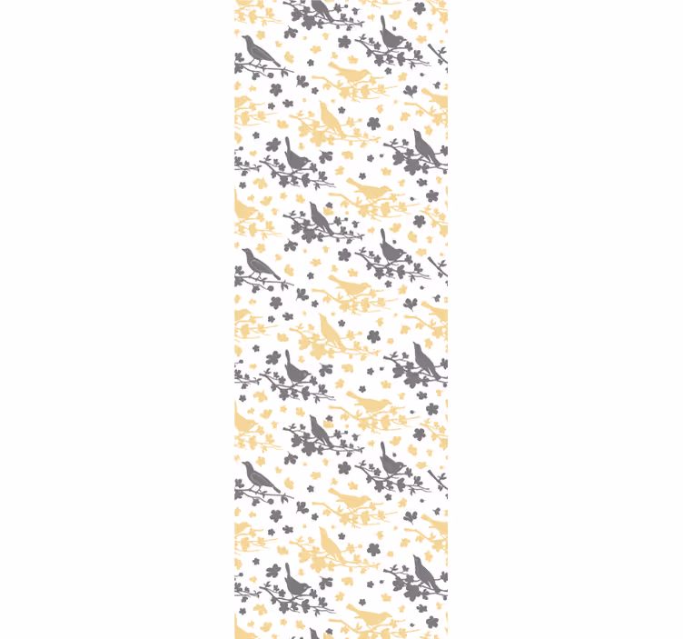 Papel de parede pássaros padrões de silhueta de pássaros - TenStickers