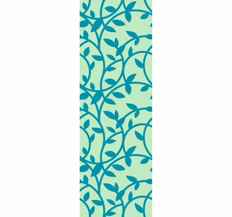 Papel de parede folhas padrão de folhas - TenStickers