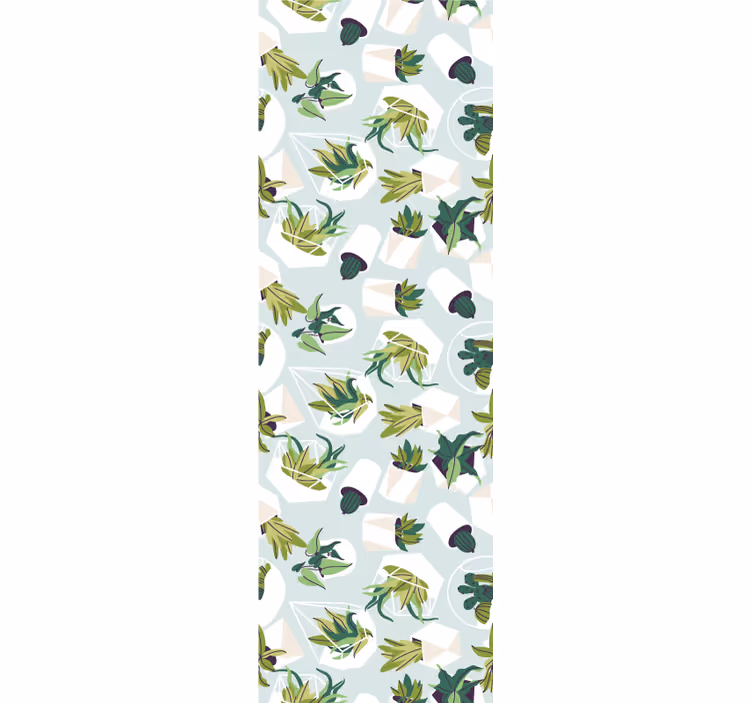 Papel de parede folhas padrões de folhagem tropical - TenStickers