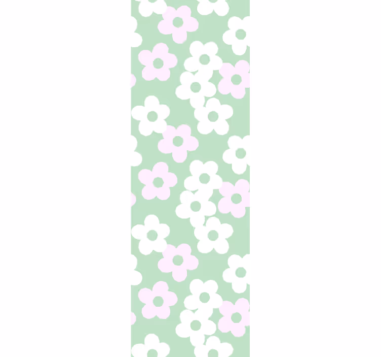 papel de parede flores sotaque de padrão floral - TenStickers