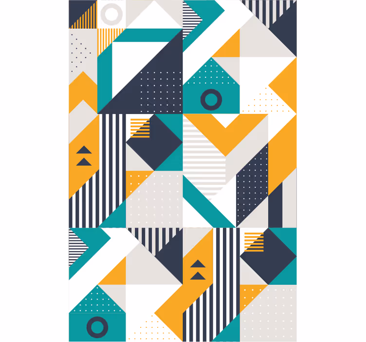 papel de parede formas geométricas conjunto geométrico - TenStickers