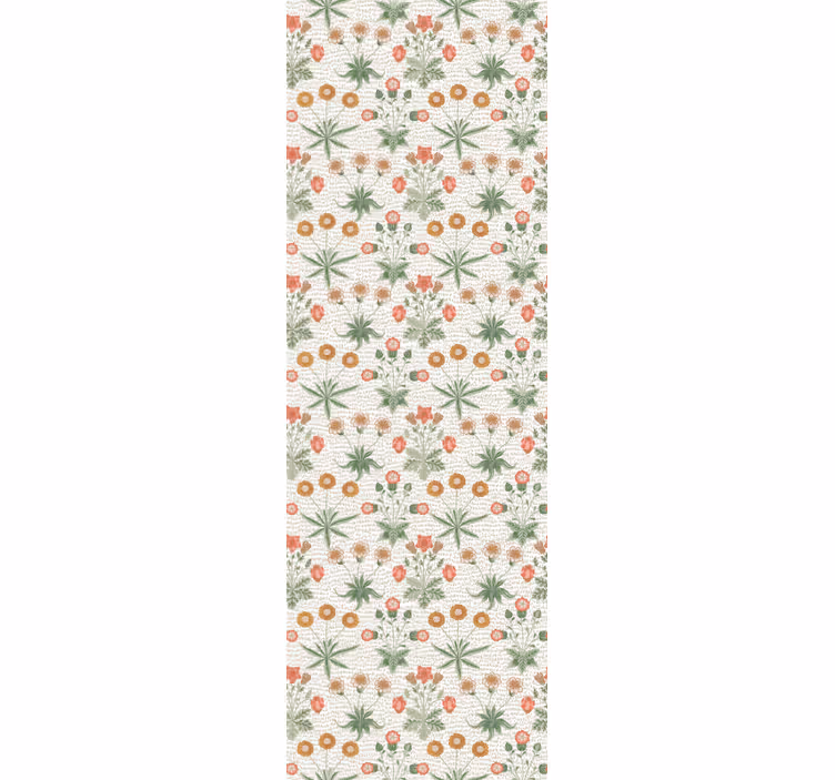 papel de parede flores repetição de motivo floral - TenStickers