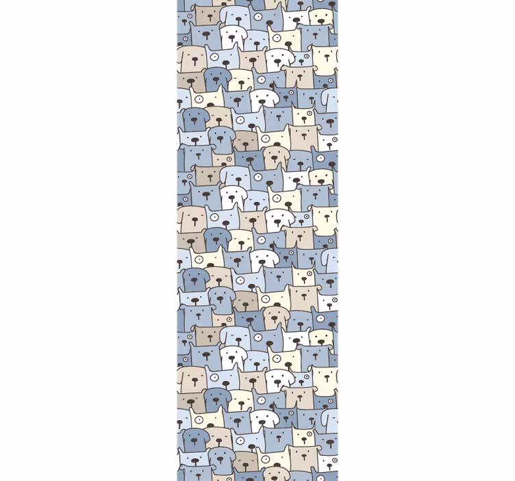 Papel de parede cães caninos de desenhos animados - TenStickers