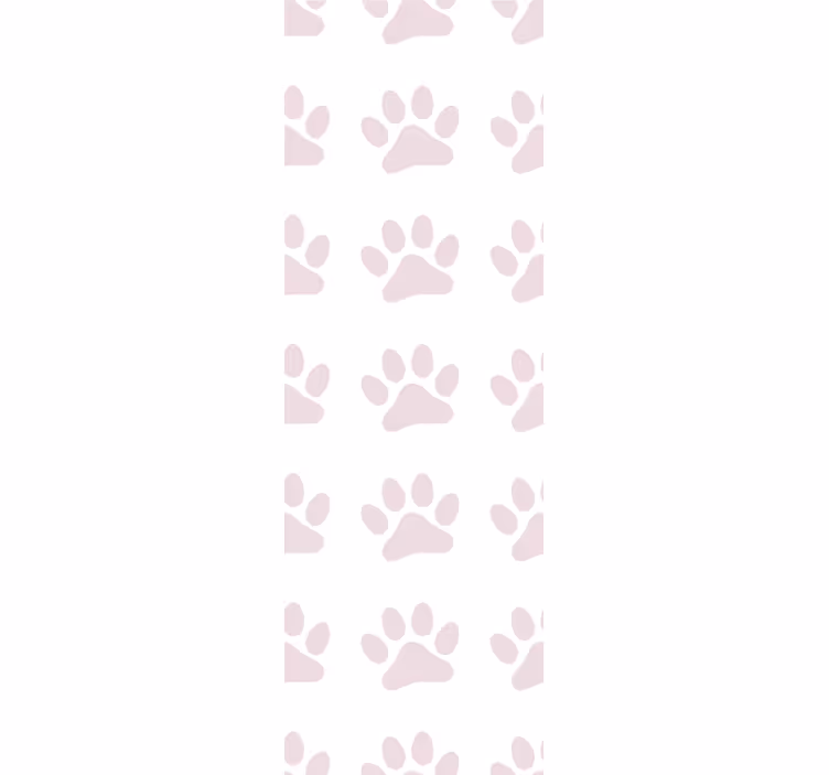 papel de parede quarto de bebé fundo padrão de pata - TenStickers