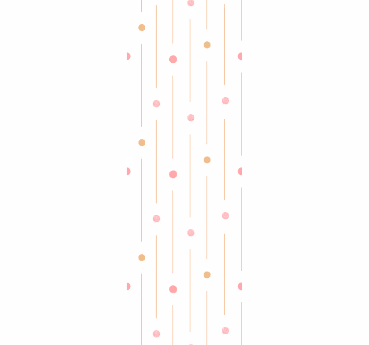 Papel de parede círculos e bolinhas listras de bolinhas - TenStickers