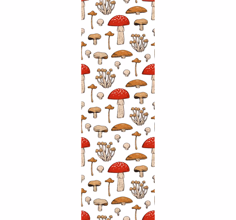 papel de parede animais variedade de cogumelo - TenStickers