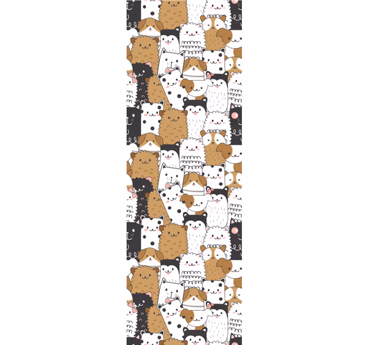 Papel de parede gatos motivo de gato brincalhão - TenStickers
