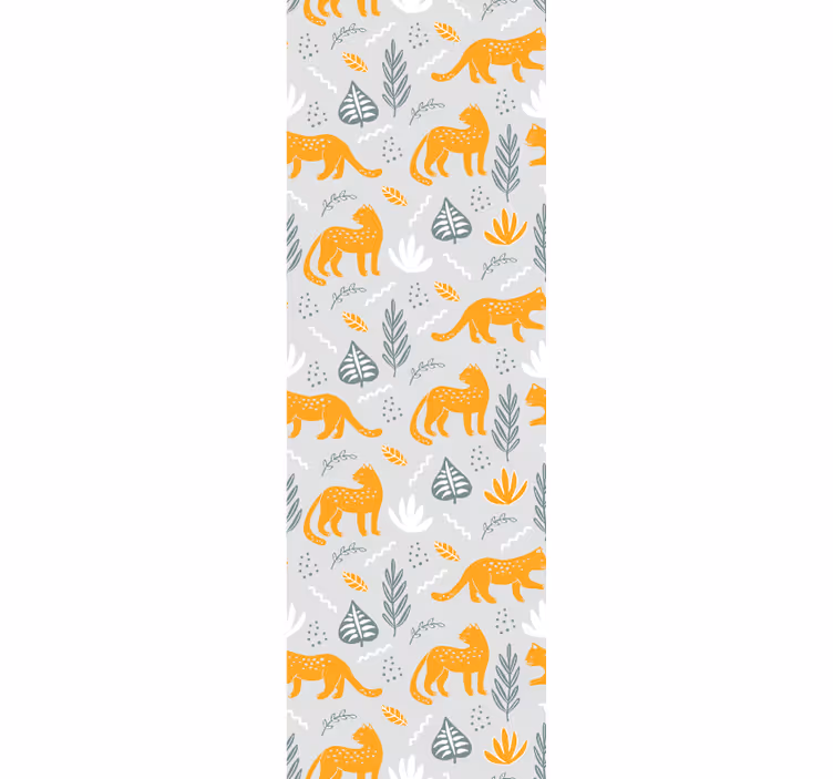 Papel de parede gatos decoração com motivos felinos - TenStickers
