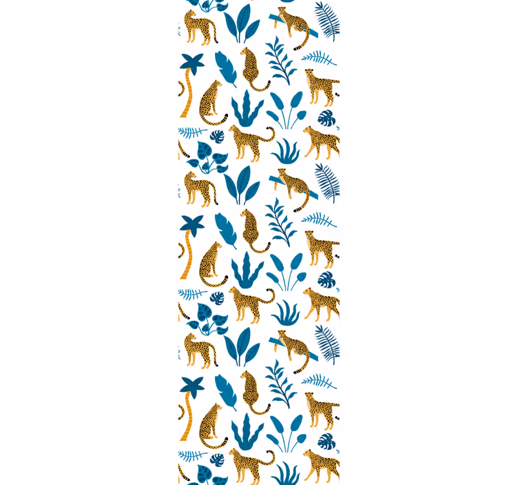 papel de parede animais selva fauna flora - TenStickers