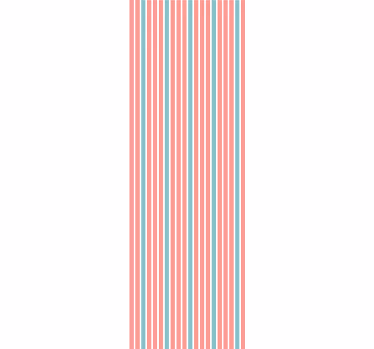 papel de parede horizontal ambiente de quarto listrado - TenStickers