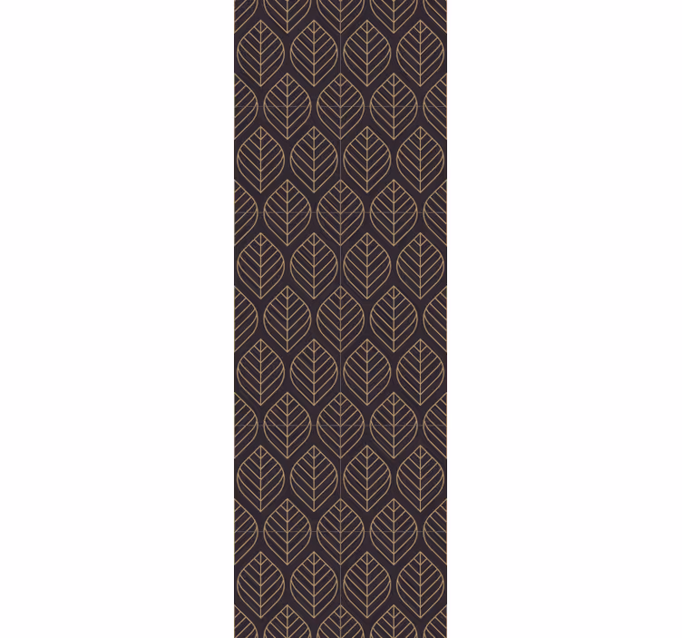 Papel de parede folhas elegância de padrão de folha - TenStickers