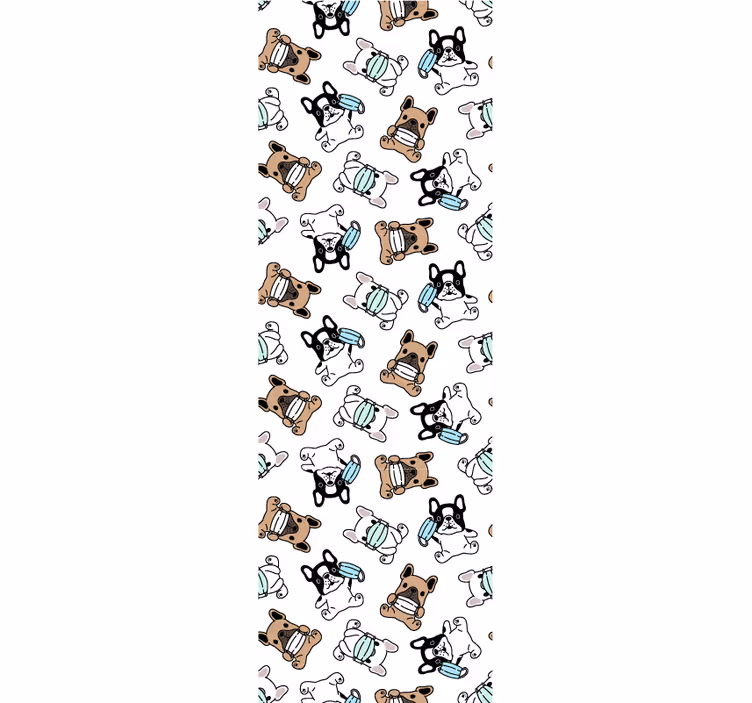 Papel de parede cães patinadores caninos - TenStickers