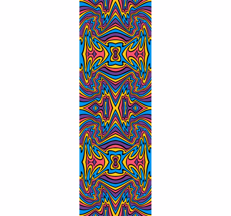 Papel de parede abstracto padrão caleidoscópico - TenStickers