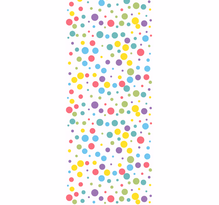 Papel de parede círculos e bolinhas explosão de bolinhas - TenStickers