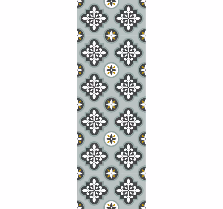 papel de parede ornamental padrão de flor ornamentado - TenStickers