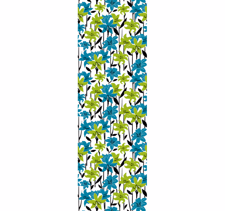 papel de parede flores flor floral colorida - TenStickers
