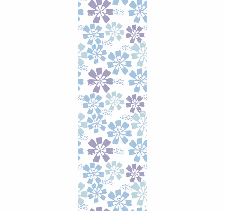 papel de parede flores tema padrão floral - TenStickers