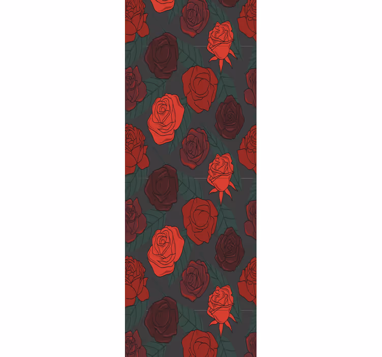 papel de parede flores elegância rosada - TenStickers