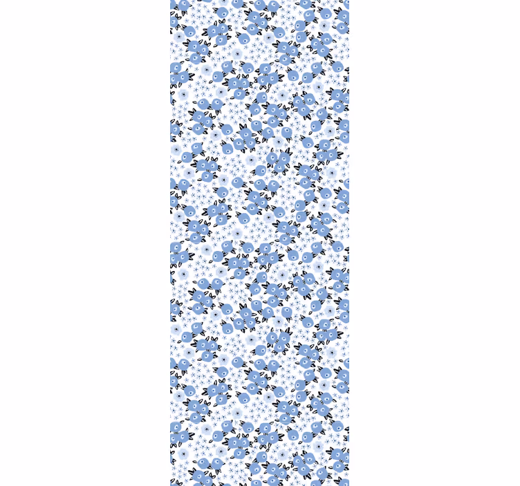 papel de parede flores fusão de padrão floral - TenStickers