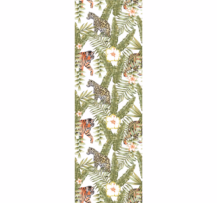 papel de parede animais fauna da selva tropical - TenStickers